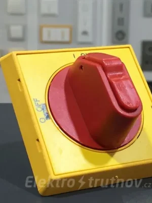 ABB OHYS2PJ rukojeť pro ovládání vypínače napájení žluto-červená /1SCA105322R1001/ Cenová Bomba