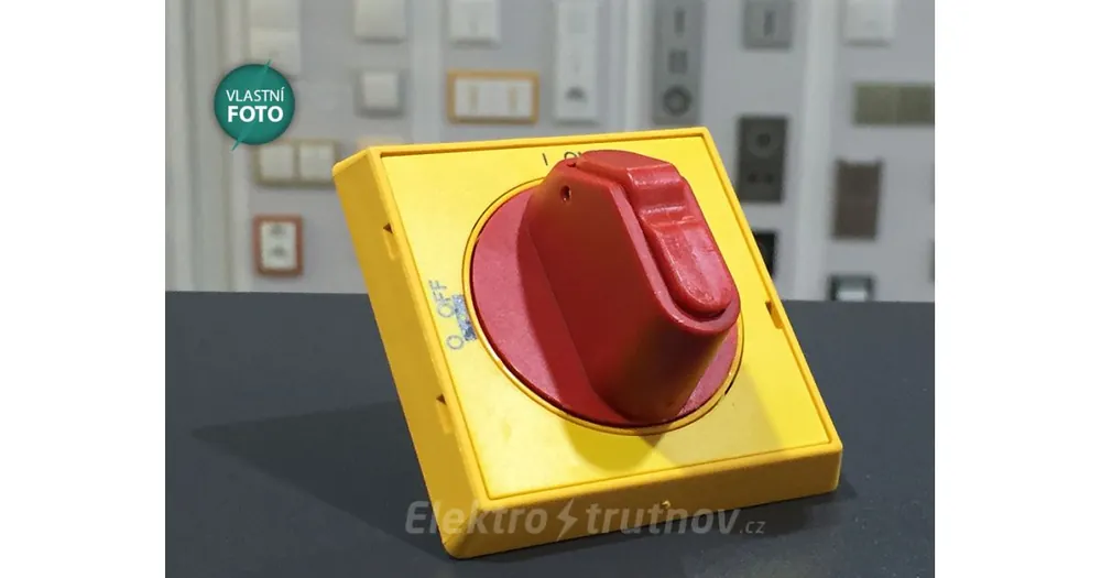 ABB OHYS2PJ rukojeť pro ovládání vypínače napájení žluto-červená /1SCA105322R1001/ Cenová Bomba