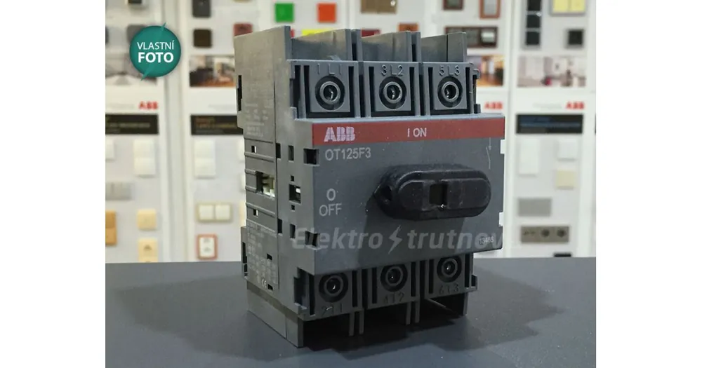 Pouze Dnes ABB OT125F3 vypínač na DIN lištu /1SCA105033R1001/