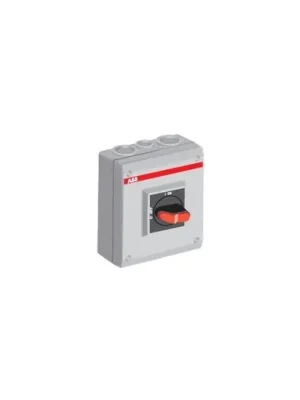 ABB OTP25BA3M průmyslový vypínač žluto-červená páčka 3F 25A 0-1 IP65 /1SCA022401R3430/ Ověřený