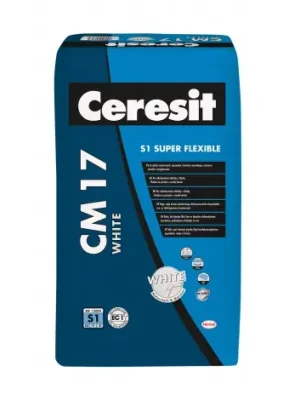 Přímo Od Výrobce CERESIT | CM 17 | WHITE | SUPER FLEXIBLE | flexibiln&iacute; lepidlo | C2TES1 | 25kg