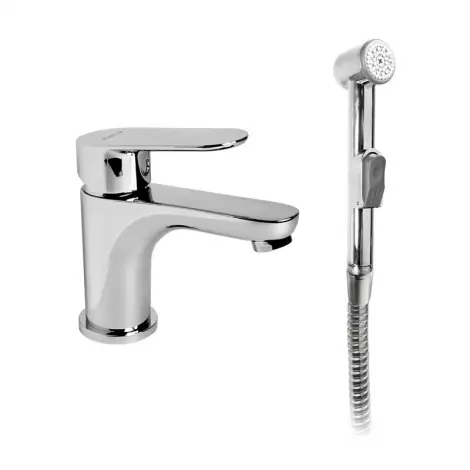 Dokud Zásoby Vydrží MEREO | VIANA | umyvadlov&aacute; baterie | stoj&aacute;nkov&aacute; |  bez v&yacute;pusti |  s bidetovou sprchou