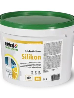 MISTRAL Silikon BÍLÁ fasádní barva 1l Akce