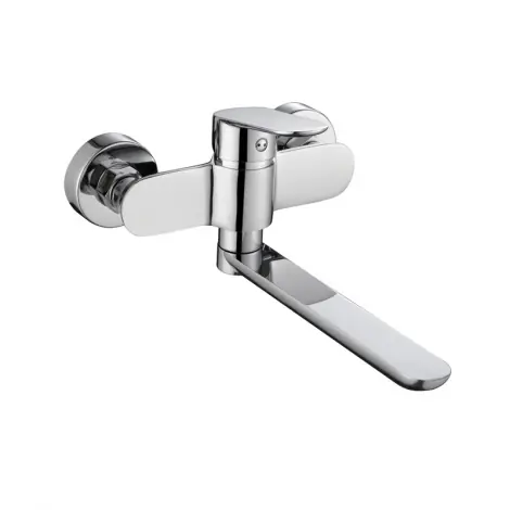 Hit Sezóny MEREO | VIANA | dřezov&aacute; baterie | n&aacute;stěnn&aacute; |  150 mm s ram&iacute;nkem ploch&yacute;m rovn&yacute;m 200 mm