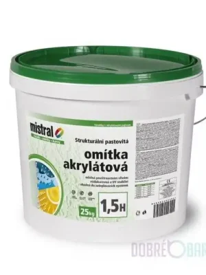 Novinka MISTRAL omítka akrylátová 2,0mm H TB 25kg
