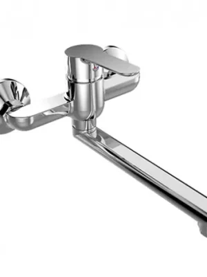 Hit Sezóny MEREO | ZUNA |  dřezov&aacute; baterie |  n&aacute;stěnn&aacute; |  150 mm s ram&iacute;nkem ploch&yacute;m rovn&yacute;m 210 mm