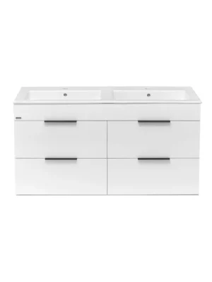 Akce JIKA Cube skříňka s dvojumyvadlem 120 cm, bílá, H4536621763001