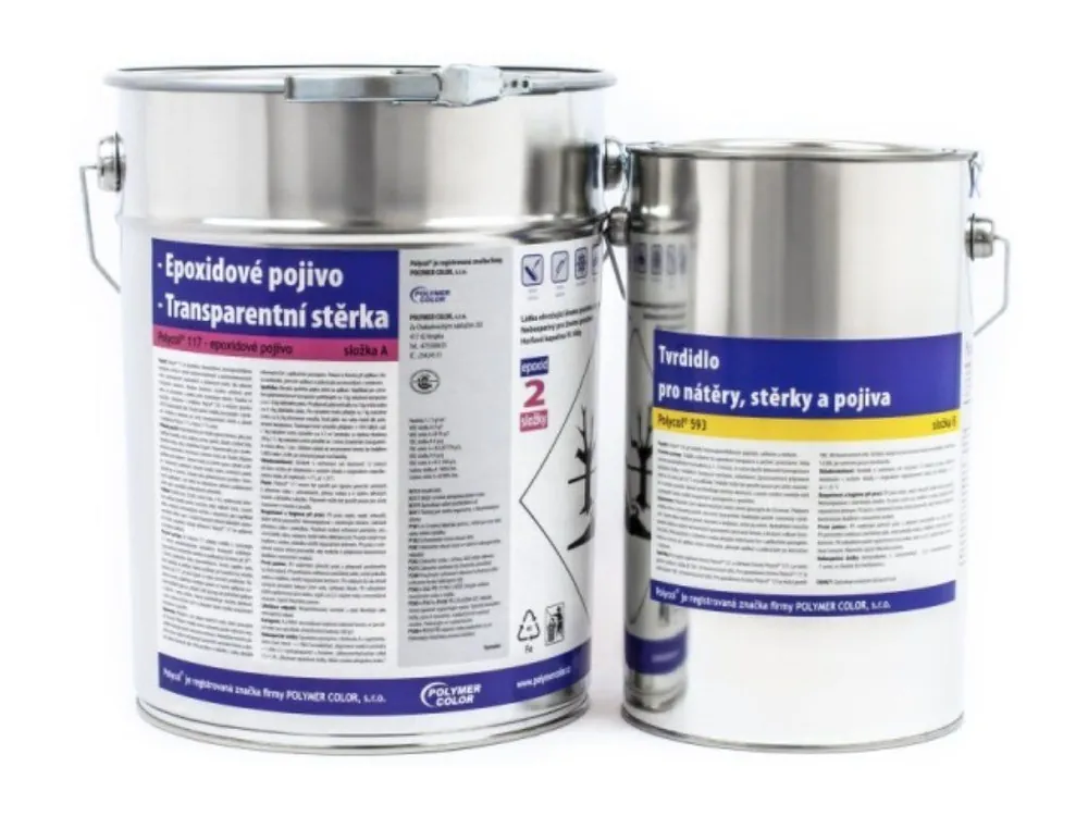 Značkový POLYCOL® 117-593 epoxidová pryskyřice pojivová čirá, sada 2,25 kg