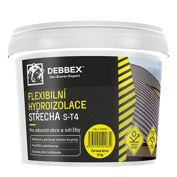 Tovární Cena DB S-T4 střešní hydroizolační nátěr 5kg červený