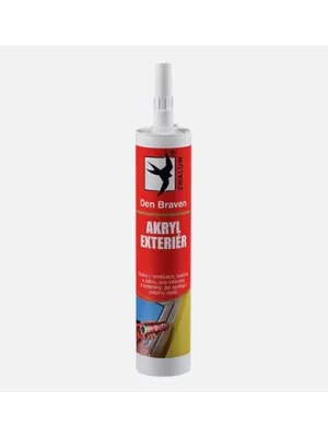 Den Braven - Akryl Exteriér, kartuše 310 ml, bílá Tovární Cena