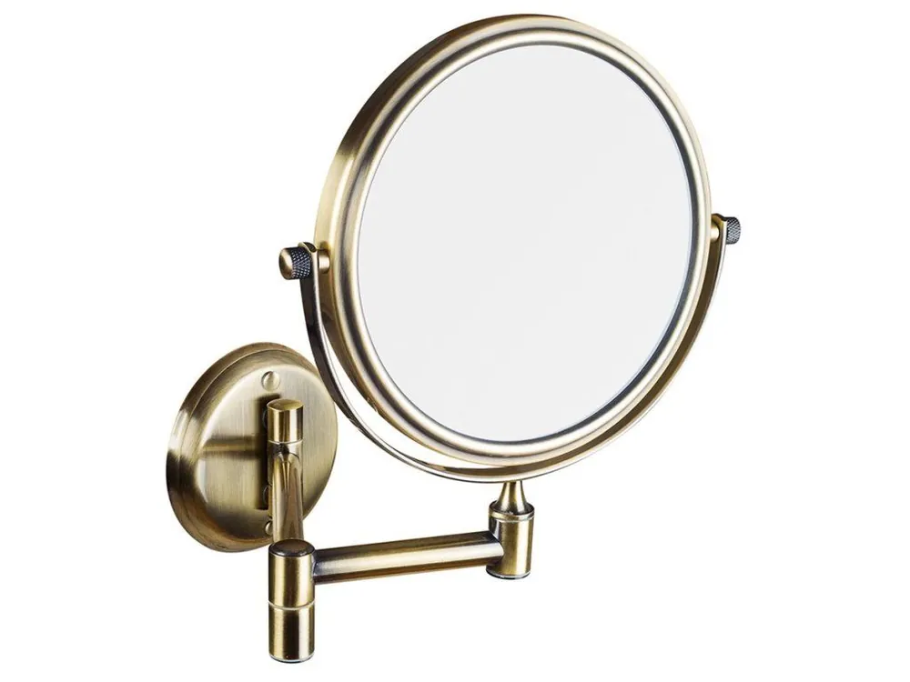 Nová Kolekce Kosmetické zrcátko zvětšovací, oboustranné, bronz
