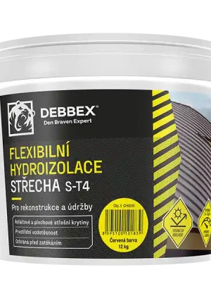 Oblíbený DB S-T4 střešní hydroizolační nátěr 12kg červený