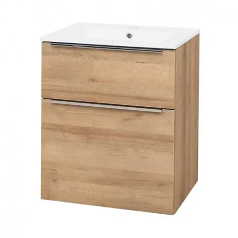 MEREO | MAILO |  koupelnov&aacute; skř&iacute;ňka s keramick&yacute;m umyvadlem |  610x720x476 mm |  spodn&iacute; | Cenově Výhodný