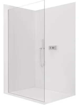 Akce CERANO - Sprchová zástěna Walk-in Crystal L/P - 10 mm - bezvzpěrový systém - chrom, transparentní sklo - 120x200 cm