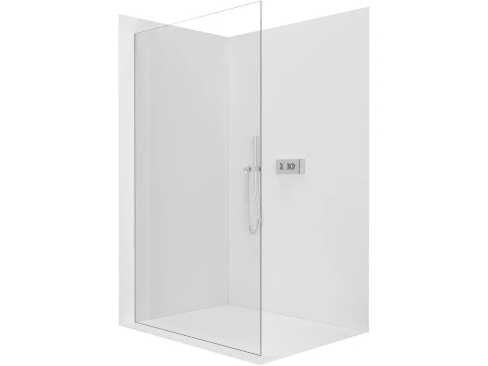 Akce CERANO - Sprchová zástěna Walk-in Crystal L/P - 10 mm - bezvzpěrový systém - chrom, transparentní sklo - 120x200 cm