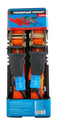 Popruh pogumovaný 2 ks, 1" x 5 m TUV GS Bezpečná Platba