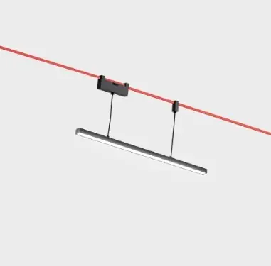 Dokud Zásoby Vydrží Závěsné svítidlo FUNIVIA 3000K černé pro lankový systém - Artemide