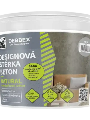 Akce DB designová stěrka BETON NATURAL odstín šedá 5kg