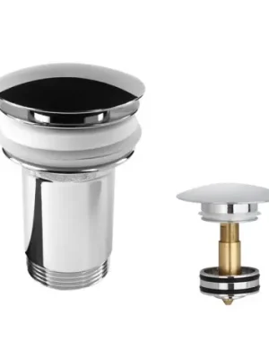 Značkový MEREO | Uzav&iacute;rac&iacute; v&yacute;pusť se s&iacute;tkem CLIC-CLAC o 5/4" celokovov&aacute; chromovan&aacute; s přepadem