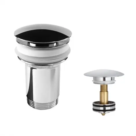 Značkový MEREO | Uzav&iacute;rac&iacute; v&yacute;pusť se s&iacute;tkem CLIC-CLAC o 5/4" celokovov&aacute; chromovan&aacute; s přepadem