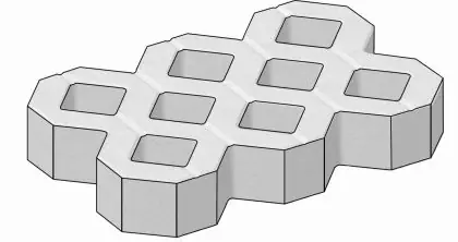 CSB VEGETAČNÍ TVÁRNICE velká 60 x 40 x 8 cm Šedá (paleta 44 ks) Akční Nabídka