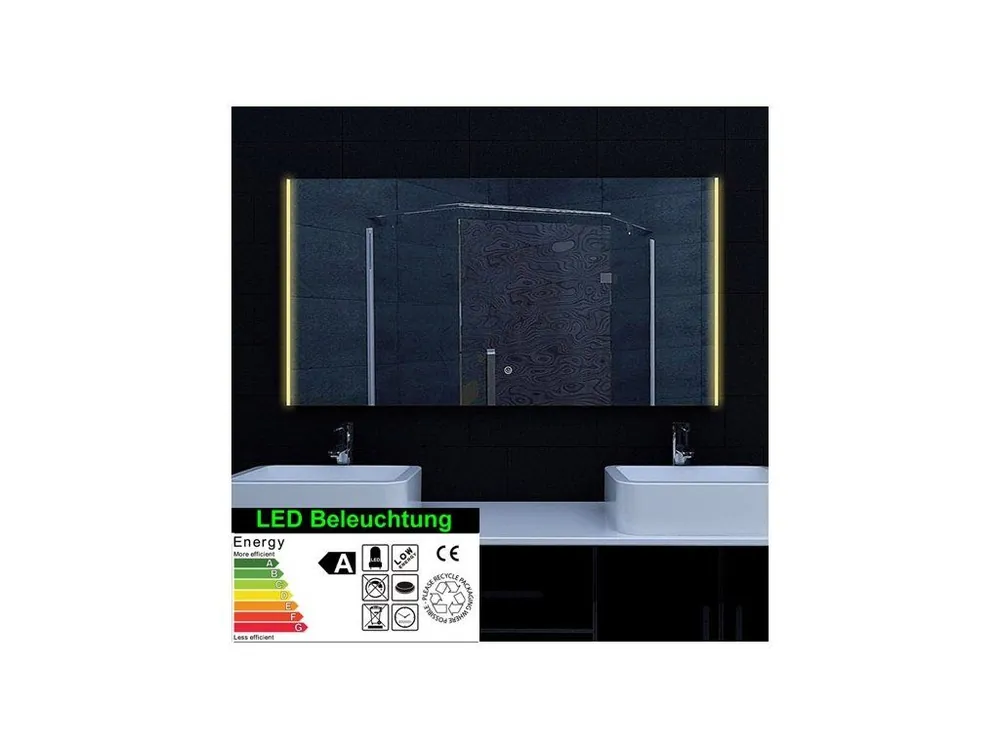 Top Prodej Zrcadlo s osvětlením a nastavením barvy světla 1400x620x40mm (bs