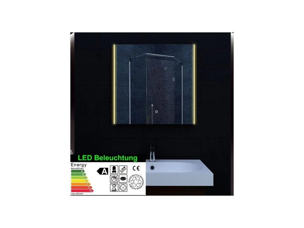 Omezená Nabídka Zrcadlo s osvětlením a nastavením barvy světla 800x620x40mm (bss