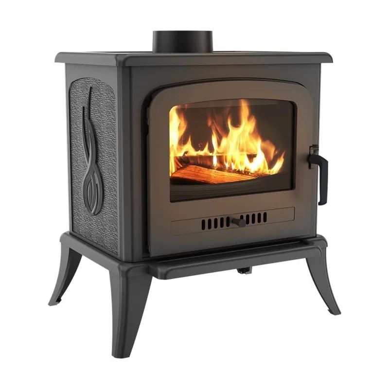 Značkový KRATKI krbová kamna KOZA K7 - černá