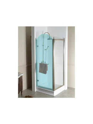 Akce GELCO - ANTIQUE boční stěna 800mm, ČIRÉ sklo, bronz, GQ5680C