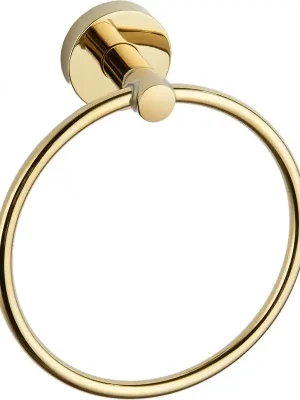 Značkový Koupelnový držák na ručníky MEXEN REMO - kulatý - zlatý, 7050732-50