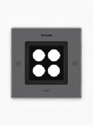 Značkový Ego 150 downlight čtverec 5° 3000K Inox IK09 - ARTEMIDE