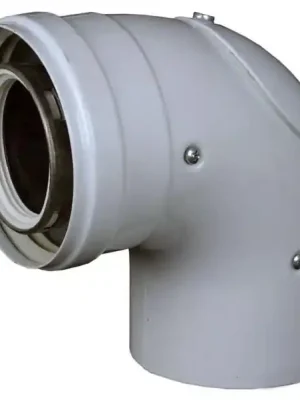 Značkový Regulus Koleno 90° 80/125 lité s kontrolním otvorem 8432