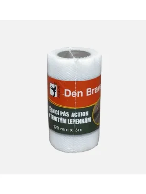 Značkový Den Braven - Těsnicí pás Action, 120 mm x 50 m, šedá