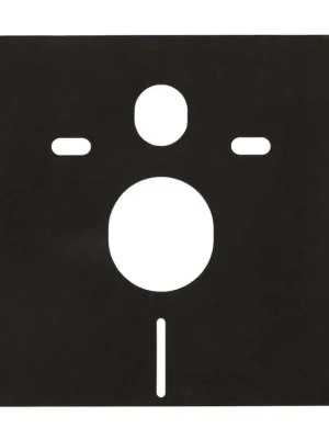 Akce CERANO - Zvukoizolační podložka pro WC závěsné - černá matná - 42x39 cm