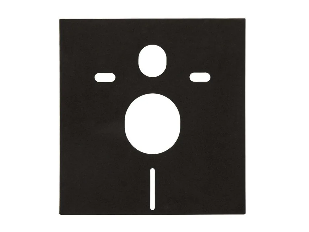 Akce CERANO - Zvukoizolační podložka pro WC závěsné - černá matná - 42x39 cm