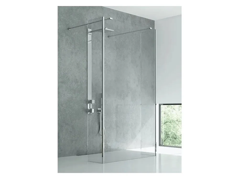 Značkový Walk-In New Modus Chrom 120 cm průběžný pro montáž dvou fixních dílů