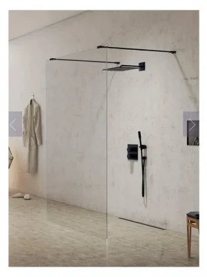 Značkový Walk-In New Modus Black 130 cm průběžný