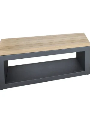 ARTISS Zahradní lavice Grafit 110 x 40 x 46 cm Pouze Dnes