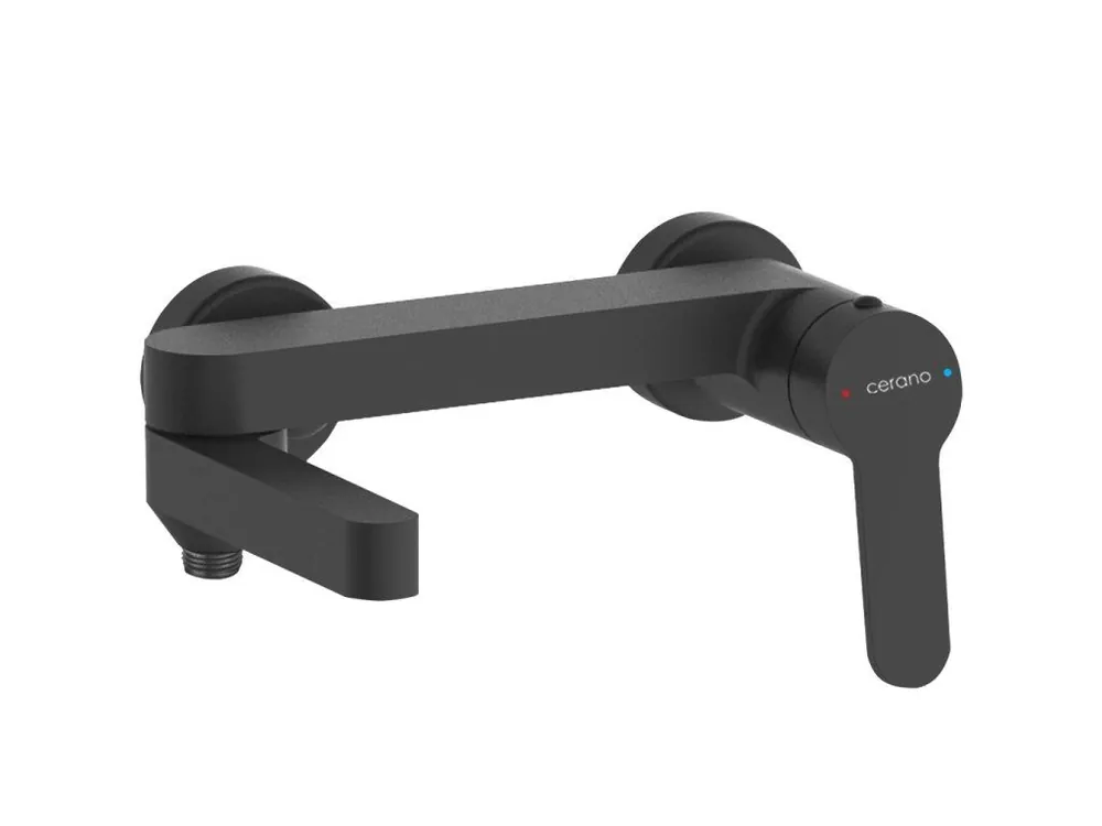 Akce CERANO - Vanová nástěnná baterie Velea - černá matná