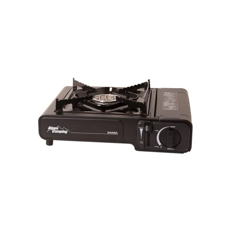 Alpen Camping plynový vařič BAVARIA - černá Finální Výprodej