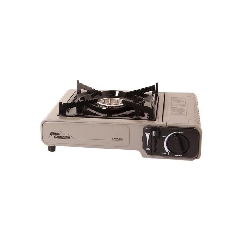 Alpen Camping plynový vařič BAVARIA - stříbrná Rychlé Dodání