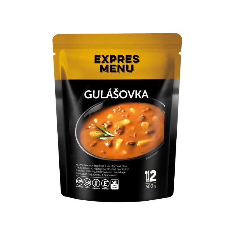 Sezónní Sleva Expres Menu gulášová polévka 2 porce 600g