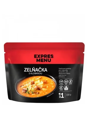 Expres Menu zelňačka s klobásou 1 porce 330g Rychlé Dodání