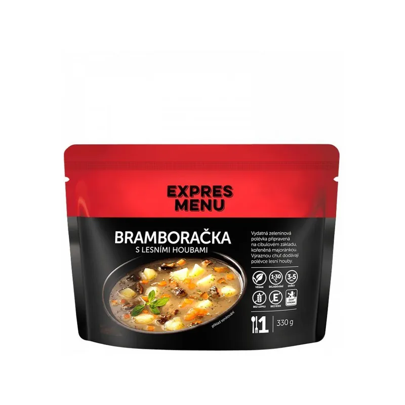 Oblíbený Expres Menu bramboračka s lesními houbami 1 porce 330g