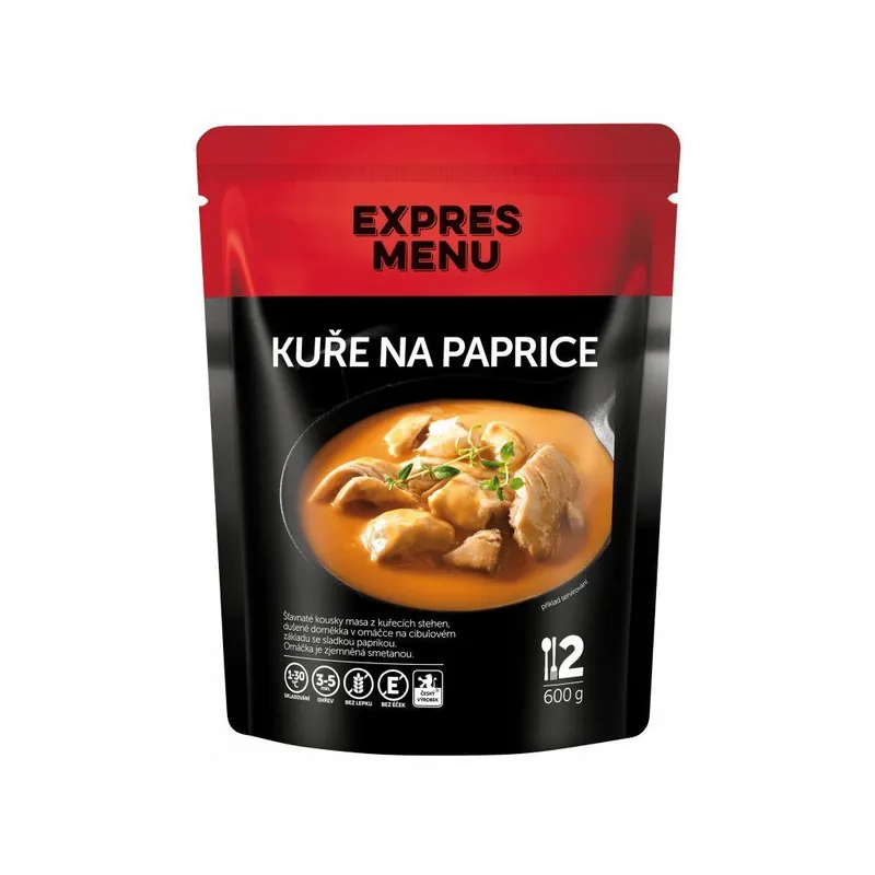 Expres Menu kuře na paprice 2 porce 600g Hit Sezóny