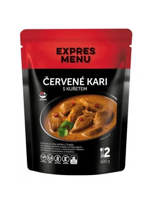 Rychlé Dodání Expres Menu červené kari s kuřetem 2 porce 600g