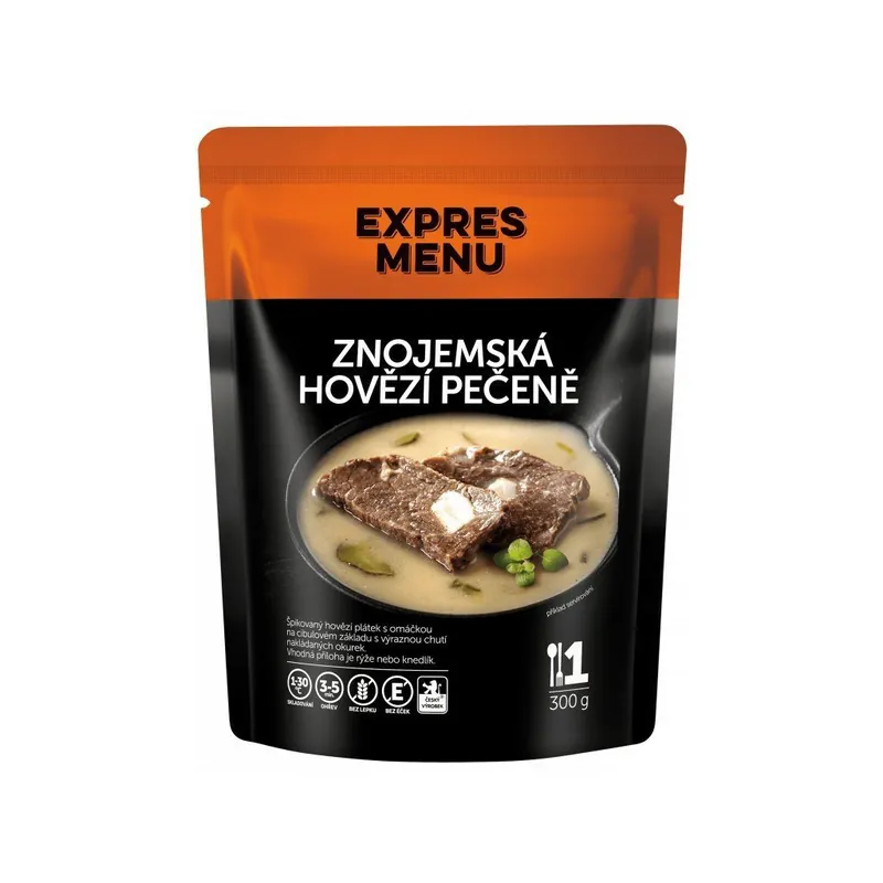 Expres Menu znojemská hovězí pečeně 1 porce 300g - akce Přímo Od Výrobce