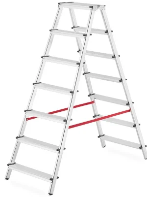 Originální Higher dvoustranný žebřík hliníkový 2x7