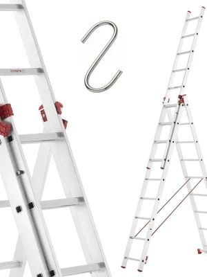 Higher univerzální hliníkový žebřík 3x9 I-6609 - akce Poslední Šance