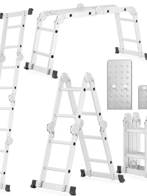 Higher multifunkční kloubový žebřík 4x2 s plošinou ML-102A Odeslání Ihned